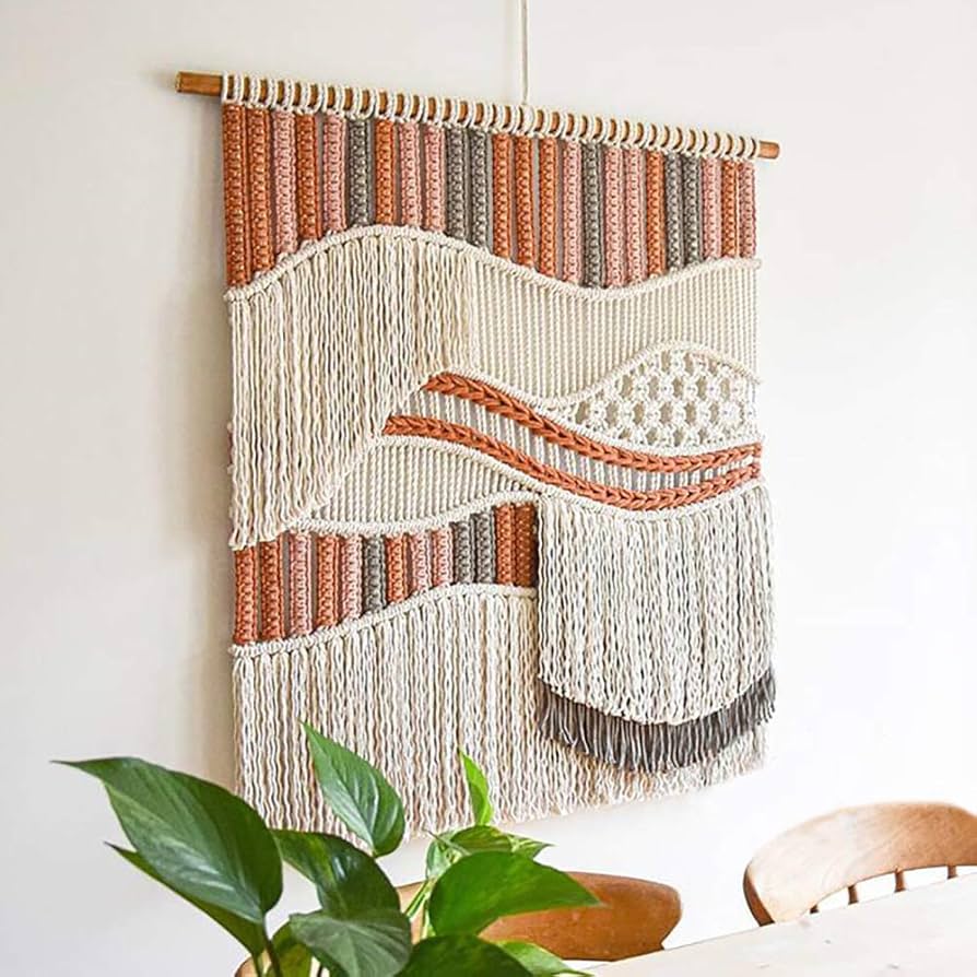 Macrame tapestry ♡BIGsize　サンセット　オーダー注文にて Amazon.com: guzhiou large macrame wall hanging - Boho
